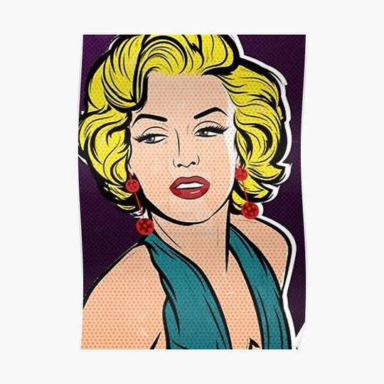 Discover Marilyn Monroe Pop Art Premium Matte Vertical Poster