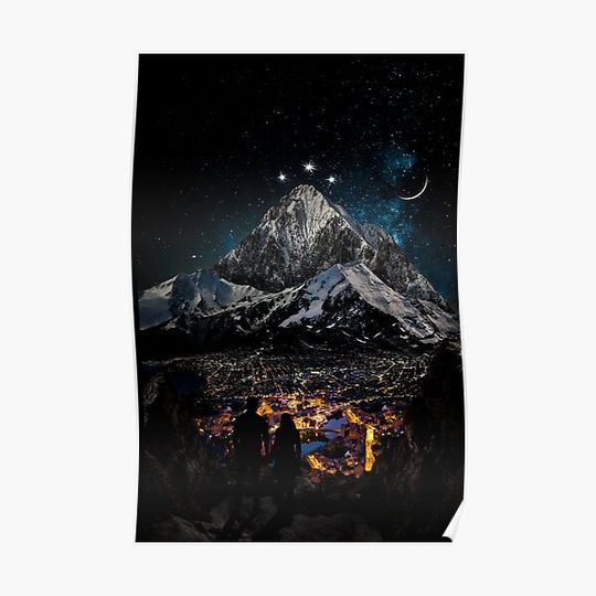 Discover Velaris - City of Starlight, Court of Dreams WITHOUT TEXT Premium Matte Vertical Poster