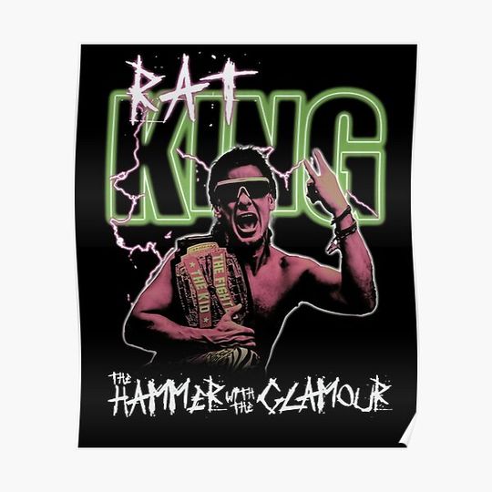 Discover Theo von - RAT KING CHAMPIONSHIP Premium Matte Vertical Poster