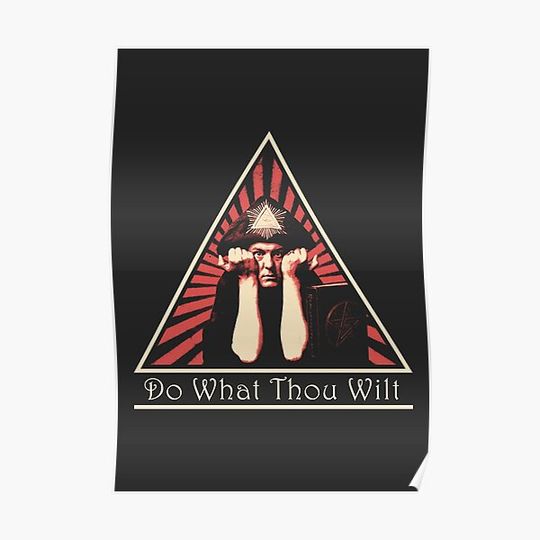Discover Aleister Crowley Do What Thou Wilt Premium Matte Vertical Poster