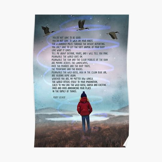 Discover Wild Geese Premium Matte Vertical Poster