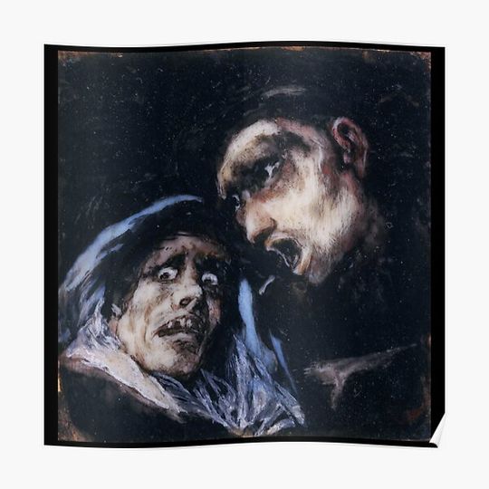 Discover Goya - Monk Talking to an old woman - BigArt Premium Matte Vertical Poster