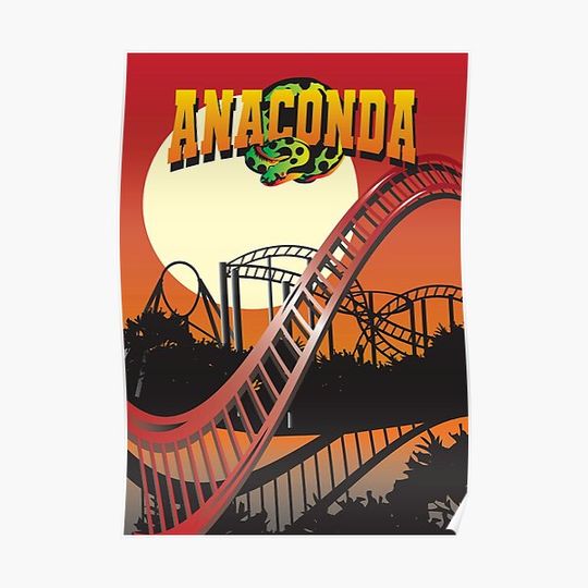 Discover Anaconda Kings Dominion Sun Set Premium Matte Vertical Poster
