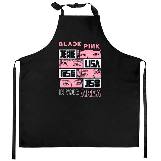 Discover Black pink  In Your Area Kitchen Aprons, Black Pink World Tour 2022, Jennie Jisoo Lisa Rosa Kitchen Aprons