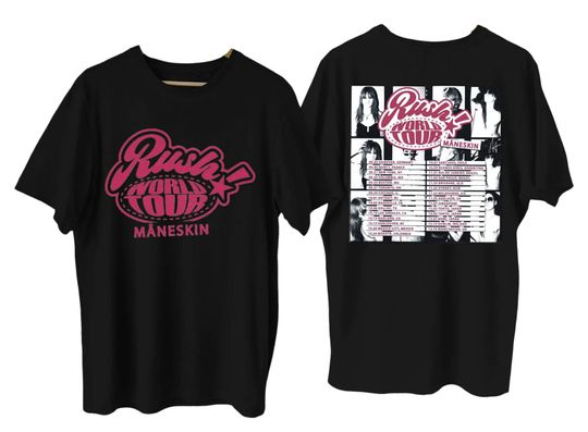 Discover Maneskin Rush World Tour 2023 Shirt