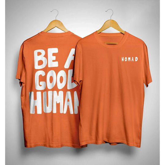 Discover Be A Good Human Shirt, Jimin Orange Shirt, Be A Good Human Tshirt Sweatshirt Hoodie Jimin Fan Gift Shirt