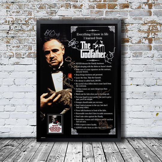 Discover The Godfather Signed   Movie Poster