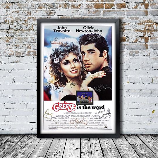 Discover Grease Signed  Movie Poster