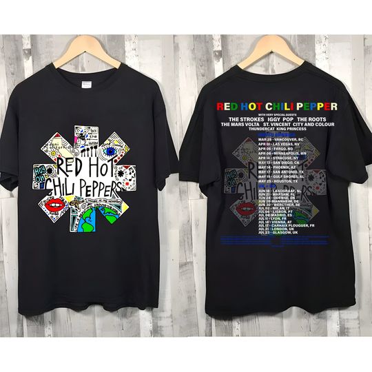 Discover Red Hot Chili Peppers World Tour 2023 Shirt, Red Hot Chili Peppers Tour 2023