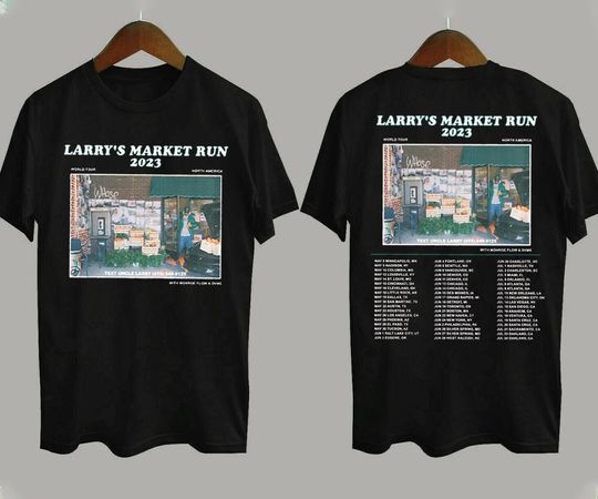 Discover Larry June Larry's Market Run 2023 World Tour T-Shirt, Larry June 2023 Tour Concert Shirt