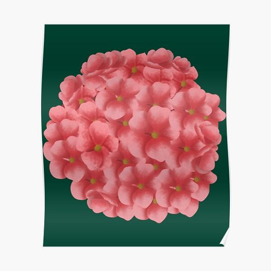 Discover incrediball Red hydrangea Premium Matte Vertical Poster