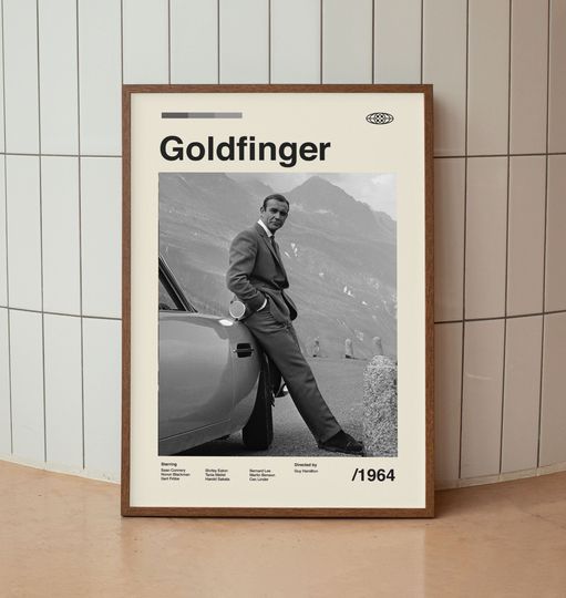 Discover Goldfinger James Bond Poster - Sean Connery Film Poster