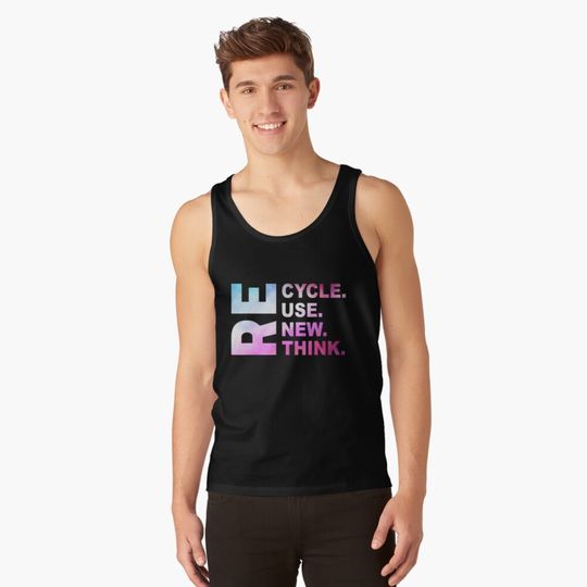 Discover Recycle Reuse Renew Rethink Earth Day Tank Top