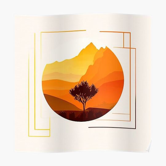 Discover Burning bush illustration Premium Matte Vertical Poster