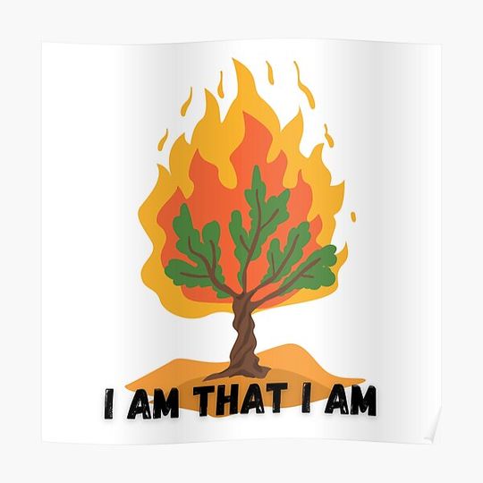 Discover Burning Bush Premium Matte Vertical Poster