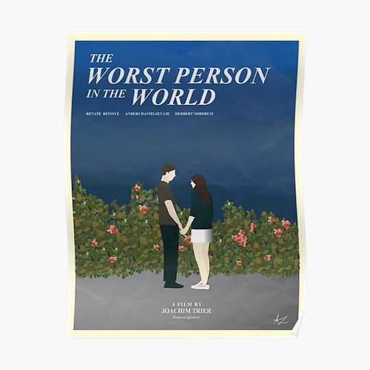 Discover the worst person in the world (2021) Premium Matte Vertical Poster