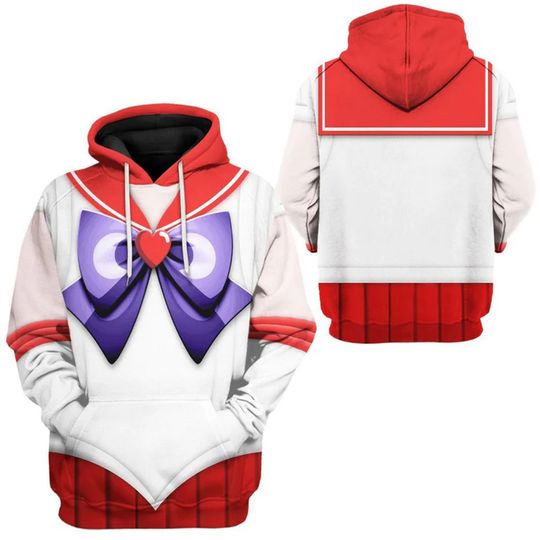 Discover Mars Red Sailor Japanese 3D Hoodie, Gift For Anime Fan 3D