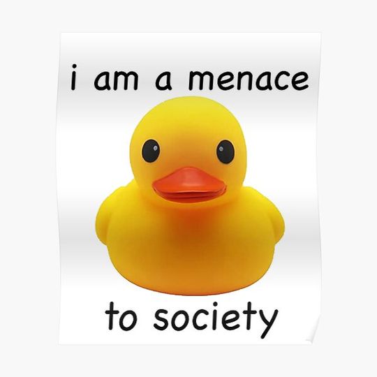 Discover menace to society rubber duck Premium Matte Vertical Poster