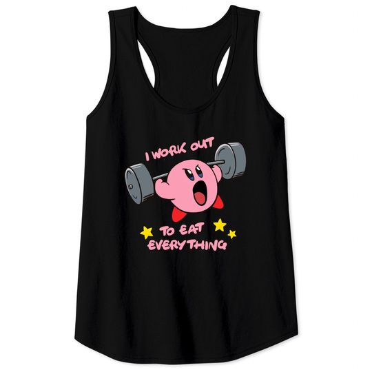 Discover kirby workout Tank Tops, nintendo Tank Tops