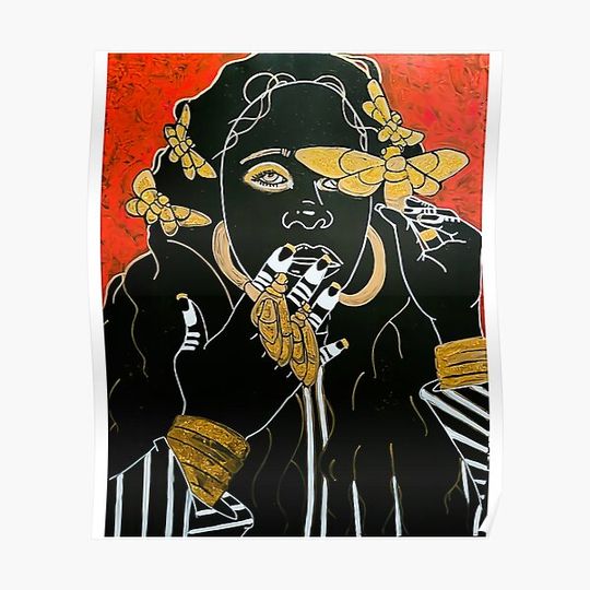 Discover Erykah Badu Premium Matte Vertical Poster