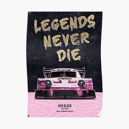 Discover Ken Block's 2022 Hoonipigasus Pikes Peak Car Premium Matte Vertical Poster