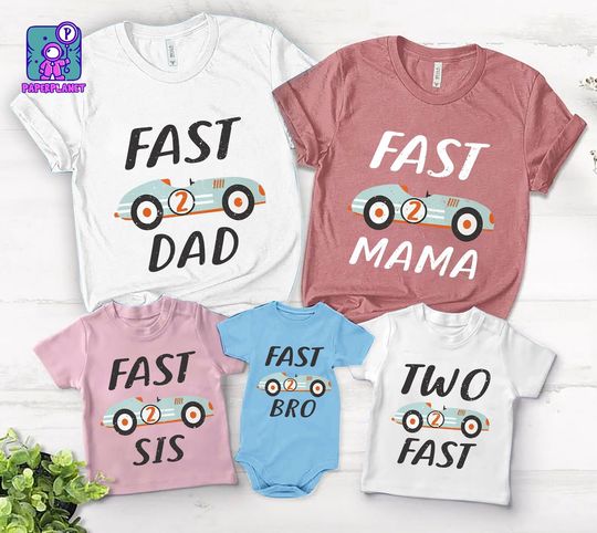 Discover Race Car Themed T-Shirt for 2nd Birthday Celebration