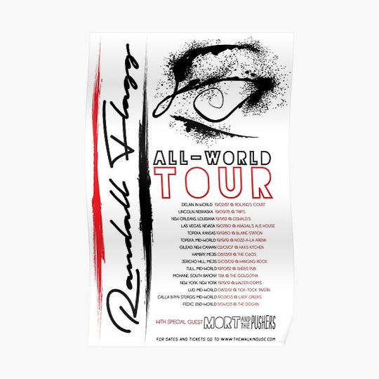Discover Randall Flagg World Tour- Contemporary/Jazz/Prog Rock Premium Matte Vertical Poster