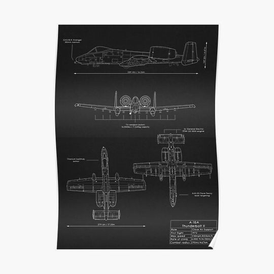 Discover Fairchild A-10 Thunderbolt II Premium Matte Vertical Poster