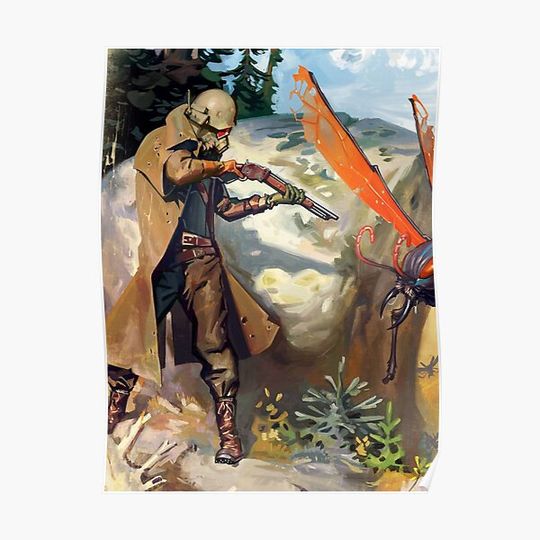Discover Falllout New Vegas Ranger Vs Cazador Premium Matte Vertical Poster