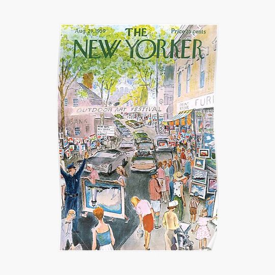 Discover New Yorker August 1959 Premium Matte Vertical Poster