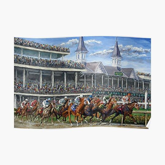 Discover The Kentucky Derby - Churchill Downs Premium Matte Vertical Poster
