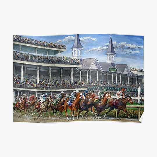Discover The Kentucky Derby - Churchill Downs Poster Premium Matte Vertical Poster