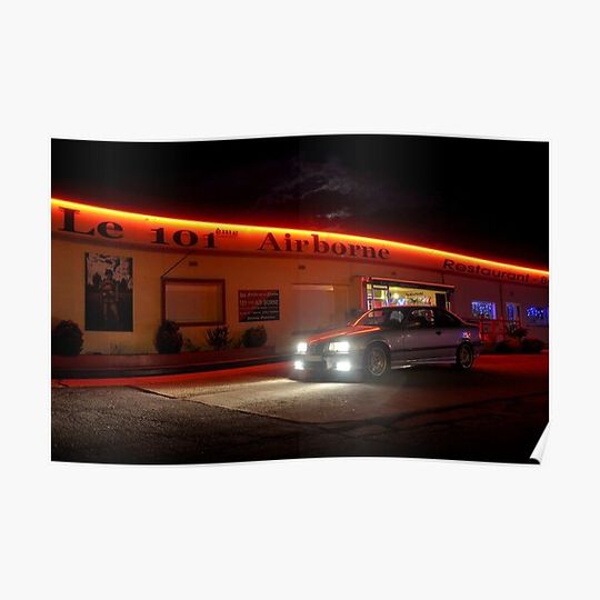 Discover M3 e36 101 Airborne Premium Matte Vertical Poster