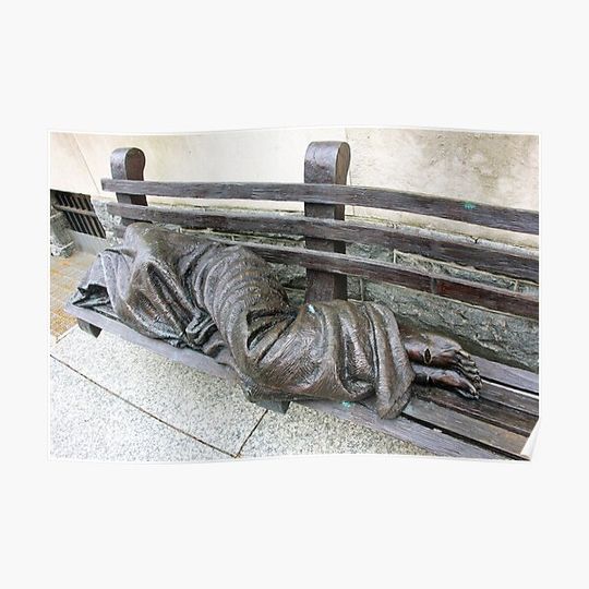 Discover Homeless Jesus Premium Matte Poster