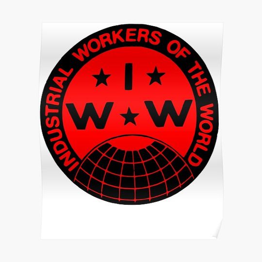 Discover Industrial Workers of the World (IWW) Logo Premium Matte Vertical Poster