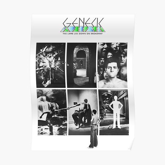 Discover Genesis - The Lamb Lies Down on Broadway (Extended Artwork) Premium Matte Vertical Poster