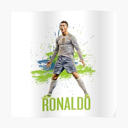 Discover Cristiano Ronaldo 'CR7' Premium Matte Vertical Poster