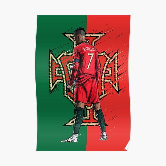Discover CR7 Portugal Premium Matte Vertical Poster