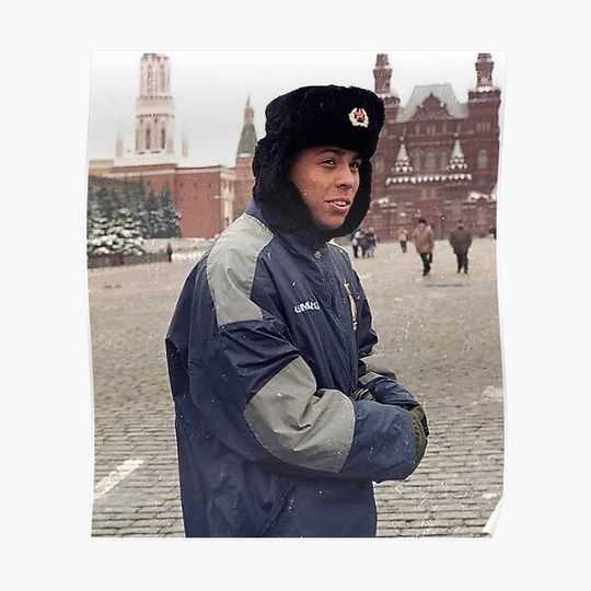 Discover Young Ronaldo Nazário Premium Matte Vertical Poster