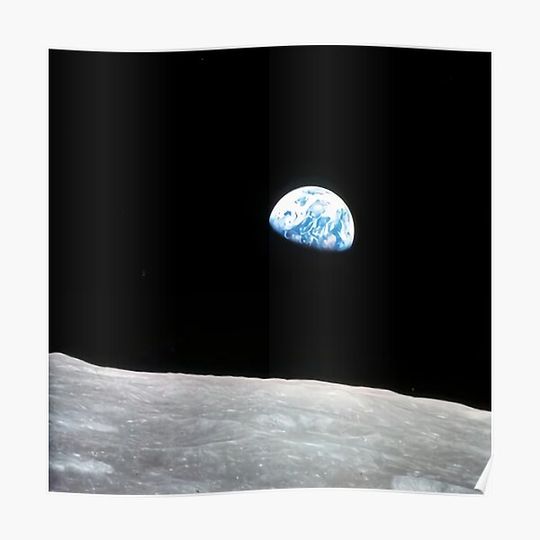 Discover Earthrise NASA Photography Premium Matte Vertical Poster
