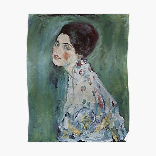 Discover Stolen Art - Portrait of a Lady by Gustav Klimt Premium Matte Vertical Poster
