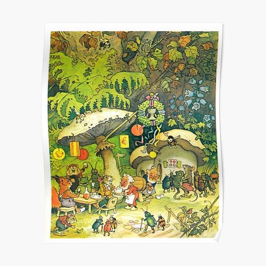 Discover “Garden Party” by Fritz Baumgarten Premium Matte Vertical Poster