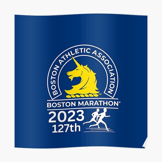 Discover Boston Marathon 2023 Premium Matte Vertical Poster