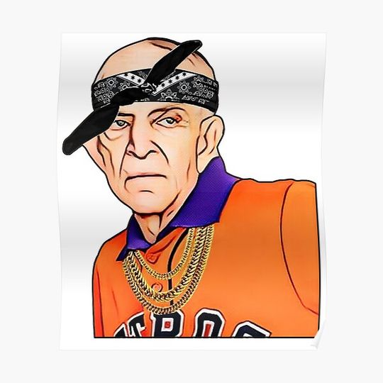 Discover Mattress Mack astros Premium Matte Vertical Poster
