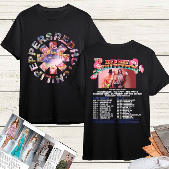 Discover Red Hot Chili Peppers 2023 Tour Shirt, Red Hot Chili Peppers Shirt, Red Hot Chili Peppers Tour 2023 Shirt