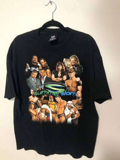 Discover Vintage Wrestling Entertainment Summer Slam Wrestling 2002 T-shirt