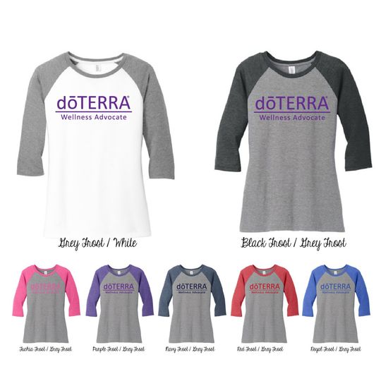 Discover DoTerra Compliance Approved 3/4 Sleeve Baseball Tee