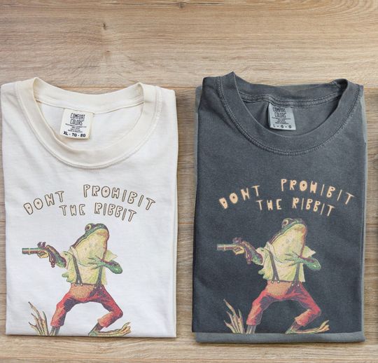 Discover Don't Prohibit The Ribbit Unisex Garment-Dyed T-shirt