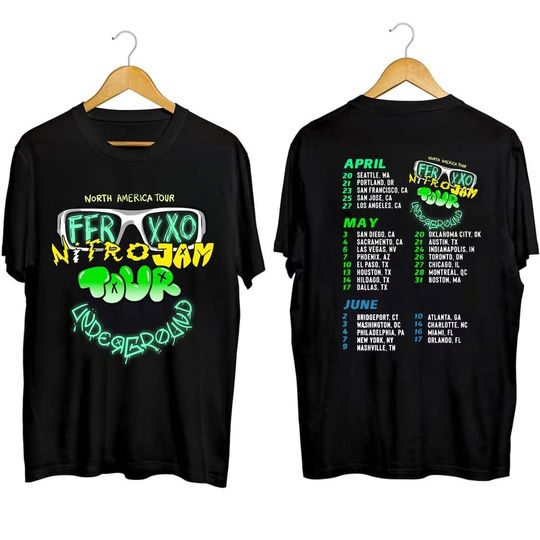 Discover FEID Shirt Ferxxo Tour 2023 Shirts FEID North America Tour 2023 Shirt