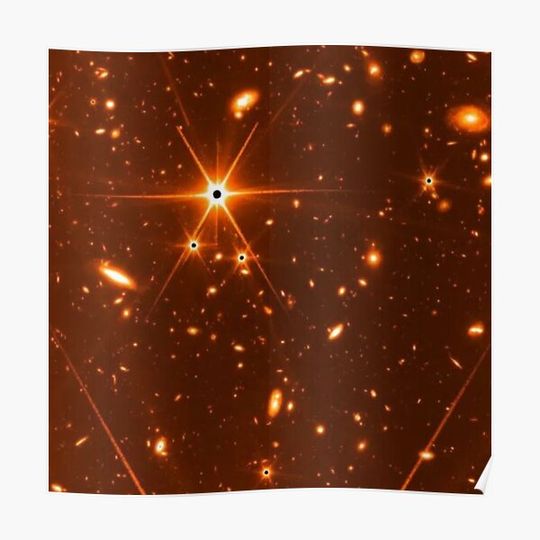 Discover James Webb's Galaxy Image (James Webb/JWST) Premium Matte Vertical Poster